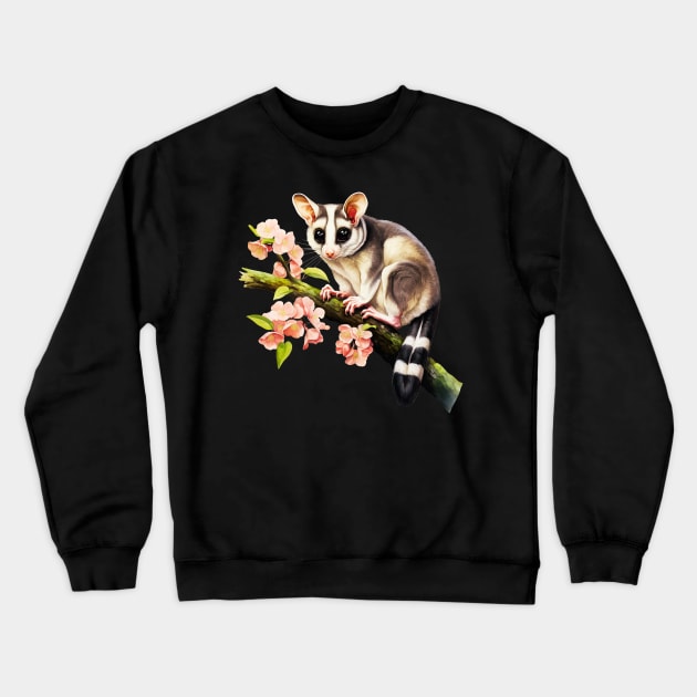 Cute Sugar Glider Crewneck Sweatshirt by The Jumping Cart